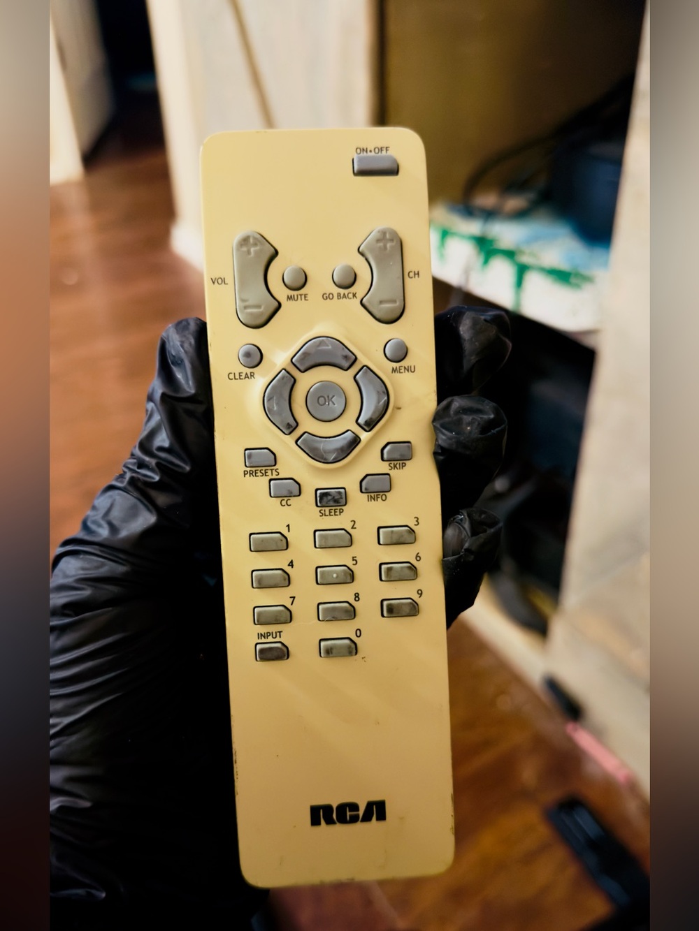 RCA Yellow TV Remote
